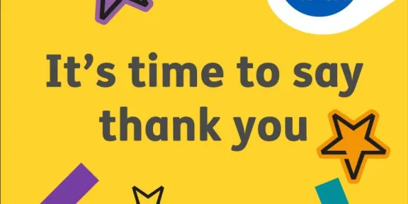 Its time to say thank you text